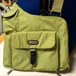 ON HOLD Baggallini Crossbody Purse-lime/periwinkle